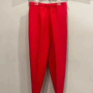 Right red handmade ladies dress pants